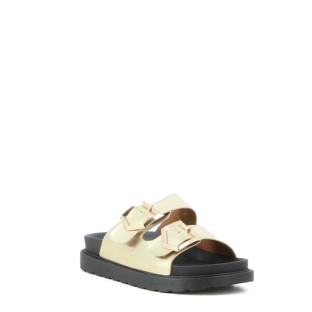 Sandales à Enfiler Marc Fisher Rouge - Cuir Verni, Semelle Caoutchouc, Taille 39 (8.5 US)