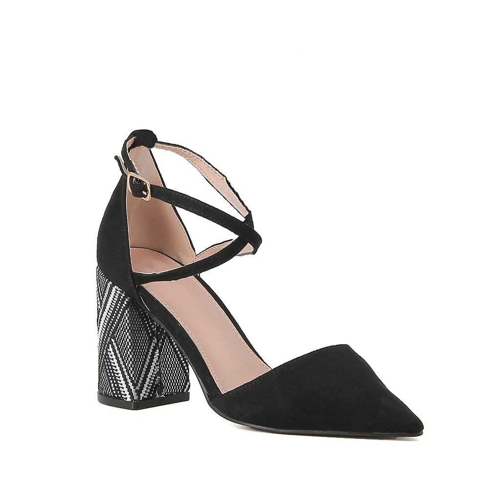 escarpin a talon carré