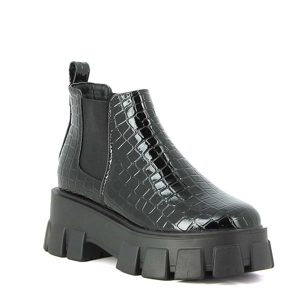 bottines plateforme plate