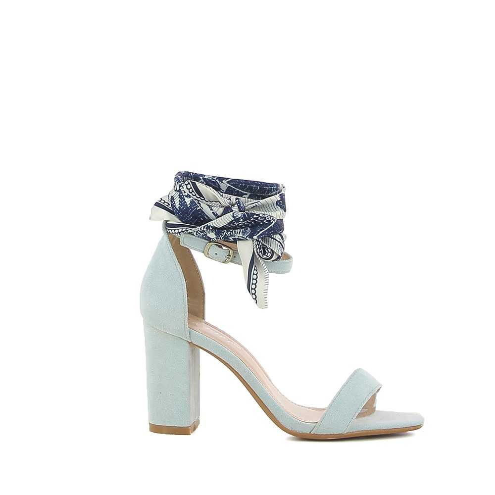 sandales foulard cheville