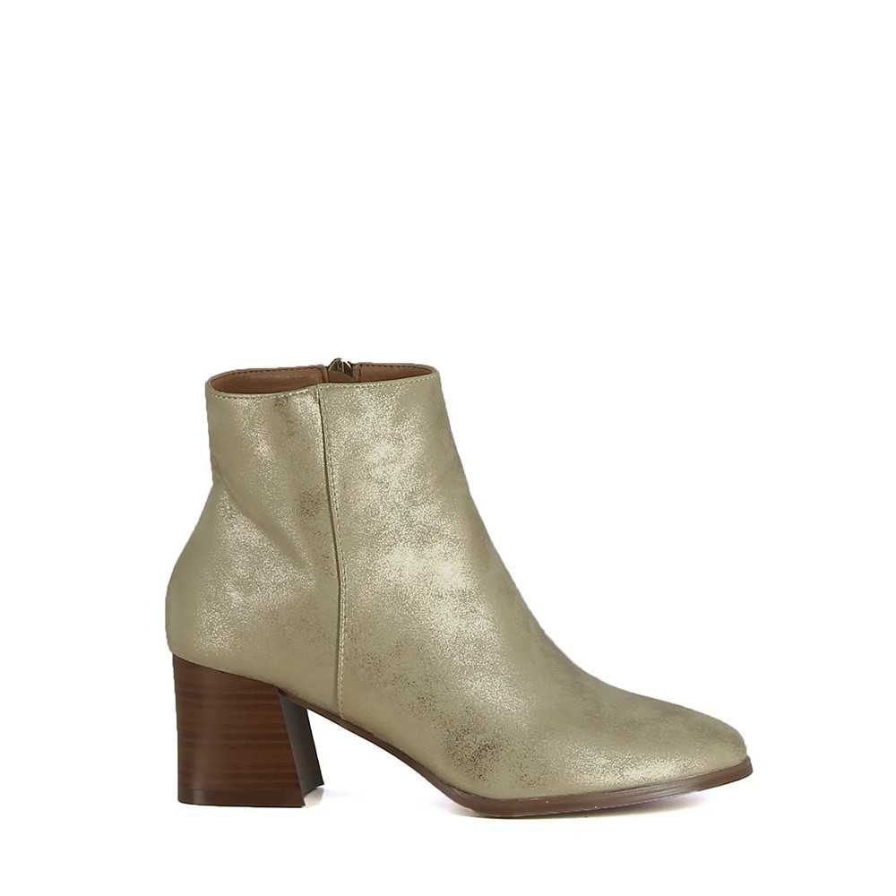 boots femme dorées